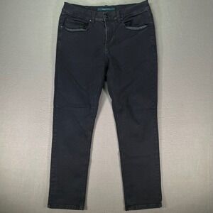 Perry Ellis Slim Fit Stretch Jeans Mens Black Denim Pants 5 Pocket Casual